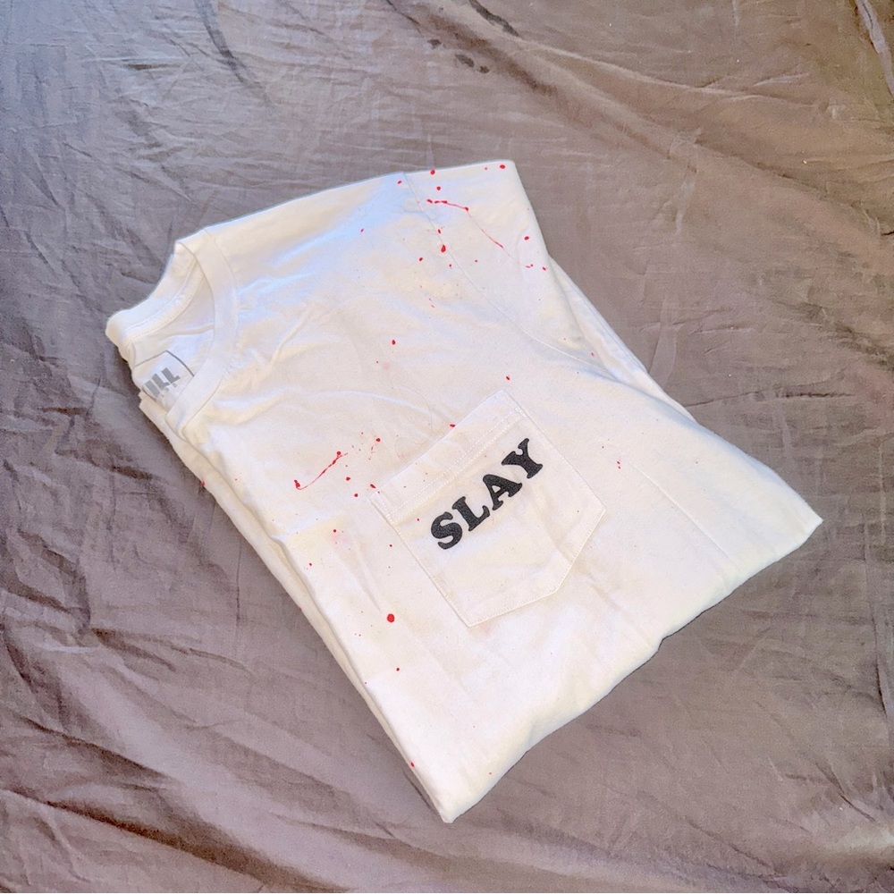 Kill Brand “SLAY” Blood Splatter T-Shirt